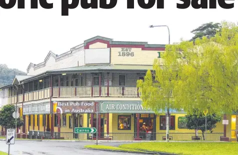  ?? ?? Offers of over $775,000 are sought for the Mossman Exchange Hotel which is now on the market.