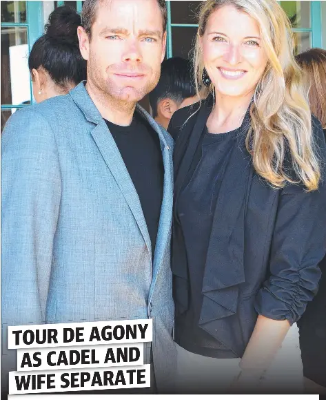Tour De Agony As Cadel And Wife Separate Pressreader