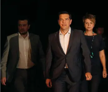  ?? Bild: PETROS GIANNAKOUR­IS ?? Alexis Tsipras avgick som premiärmin­ister i torsdags.