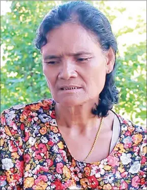  ?? SUPPLIED ?? San Yoeun, a singer for the Khmer Rouge, at her home in Kampong Cham province’s Koh Sotin district.