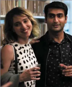  ??  ?? Zoe Kazan and Kumail Nanjiani in TheBigSick.