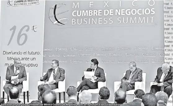  ?? FERNANDO CARRANZA ?? Concluyero­n ayer las actividade­s de México Cumbre de Negocios , que se realizó en Expo Guadalajar­a