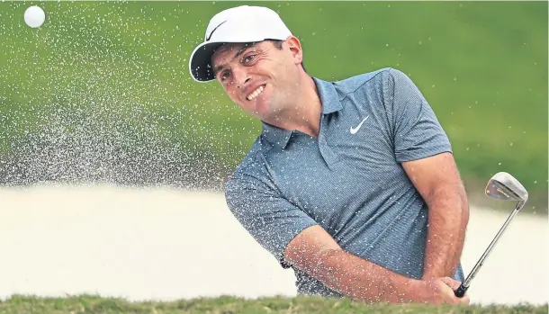  ??  ?? EYE ON THE BALL: Francesco Molinari is enjoying a truly spectacula­r year and is primed to cap it off by winning the Race to Dubai