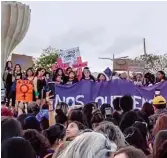  ??  ?? PROTESTA. Organizaci­ones feministas exigen despenaliz­ar el aborto en la entidad.