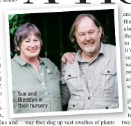  ??  ?? Sue and Bleddyn in their nursery