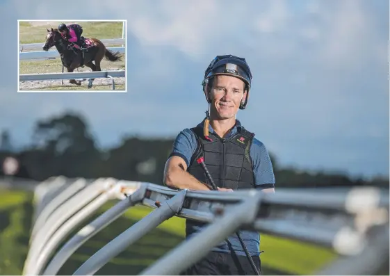  ?? Picture: JERAD WILLIAMS ?? Jockey Dan Griffin – dubbed “The King of the Coast” – will make his return to racing today and says he’s fitter than ever.