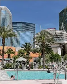  ?? Photos by Jessica Kelly ?? Poolside at the Park MGM Las Vegas.