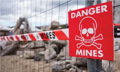  ??  ?? The US will end its moratorium on the production and deployment of landmines, it has been reported. Photograph: Konrad K/Sipa/Rex/ Shuttersto­ck