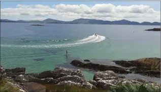  ??  ?? O’Carroll’s Cove near Caherdanie­l in Co Kerry was a sight to behold.