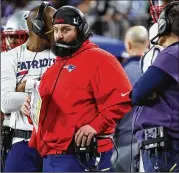  ?? ANTHONY BEHAR / TNS ?? Matt Patricia, who left the Patriots to become the Lions head coach, has vehemently denied any wrongdoing in the 22-year-old case.