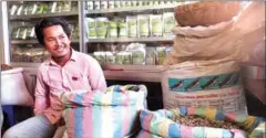  ?? ELIAH LILLIS ?? A man waits in a traditiona­l medicine shop in Phnom Penh to stock up on supplies in 2016. A new study encourages the integratio­n of herbal medicine into Cambodia’s primary health care system.