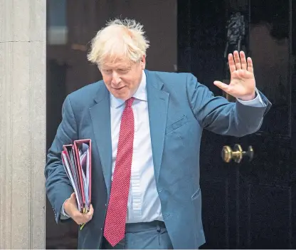  ?? Picture: PA. ?? Boris Johnson said the furlough scheme keeps people in suspended animation.