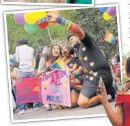  ?? PHOTOS: RAAJESSH KASHYAP/HT ?? Glimpses from the Queer Pride Parade in Delhi on Sunday