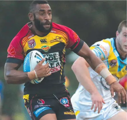  ?? Picture: JONO SEARLE ?? SOLID SIGNING: Former PNG Hunters firebrand Moses Meninga has joined the Townsville Blackhawks for 2020.