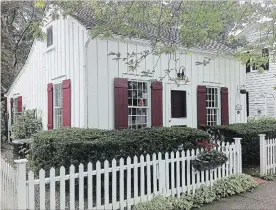  ??  ?? A picket fence is sweet and nostalgic.