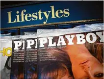  ?? Mandel Ngan - 13.out.15/AFP ?? Exemplares da Playboy em banca em Bethesda, nos EUA