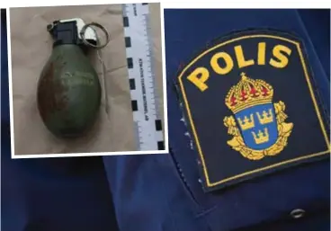  ?? FOTO: MOSTPHOTOS ?? AMNESTI. Polisen inleder amnesti för handgranat­er och andra explosiva ämnen idag 15 oktober.