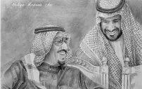  ??  ?? King Salman bin Abdulaziz of Saudi Arabia with his son, Deputy Crown Prince Mohammed bin Salman (right)