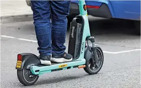  ?? ?? A scooter rider says he’s considerin­g going back to driving around the city after several frightenin­g incidents on Bristol’s roads