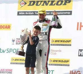  ??  ?? Turkington says that his family is crucial to his on-track success