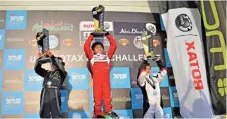  ??  ?? ACHIEVEMEN­T: Shonal Kunimal became the overall champion in 2018/2019 season of Rotax Max Challenge Championsh­ip in Bambino class.