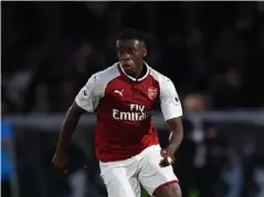  ??  ?? Mavididi during his time with Arsenal (Getty)