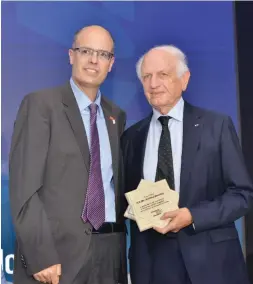  ?? (Photos: Start-Up Nation Central) ?? START-UP NATION CEO Avi Hasson (L) and H.E. Andre Azoulay, advisor to King Mohammed VI, at the Start-Up Nation Central innovation conference in Morocco in March.