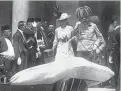  ?? AP ?? Archduke of Austria Franz Ferdinand, center right, and his wife, Sophie, walk to their car in Sarajevo minutes before they were assassinat­ed on June 28, 1914.