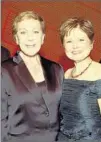  ??  ?? JULIE ANDREWS, left, rubbed shoulders with Deborah Borda, CEO of L.A. Phil.