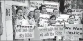  ?? HT FILE/MUJEEB FARUQUI ?? Students protest against the Vyapam scam.