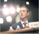  ?? AL DRAGO BLOOMBERG FILE PHOTO ?? Facebook CEO Mark Zuckerberg appeared in 2018 before the U.S. Congress and the EU Parliament. Government­s are taking strong action to counter some of the worst effects of Facebook et al. Canada should follow suit.