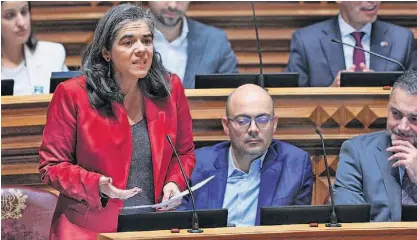  ?? ?? Ex-candidata à liderança dos liberais não aceitou passar de segunda para sétima candidata por Lisboa.