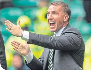  ??  ?? Will manager Brendan Rodgers be at Celtic to challenge for 10-in-a-row