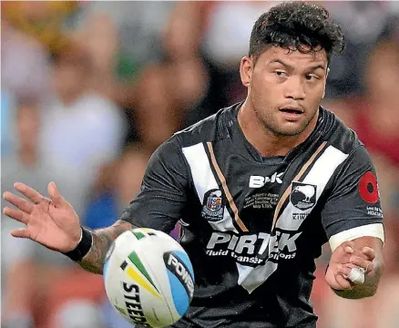  ??  ?? Uncertaint­y surrounds the future of Issac Luke in a Kiwis jersey.
