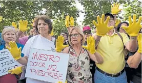  ?? AFP ?? Juicio. En Madrid, por el robo de bebés durante el franquismo.