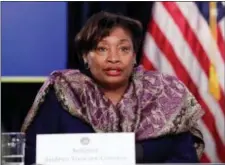  ?? FRANK FRANKLIN II — THE ASSOCIATED PRESS FILE ?? In this file photo, New York Senate Democratic Conference Leader Andrea Stewart-Cousins, D-Yonkers, speaks during a news conference in New York.