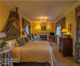  ?? ?? A sumptuous suite at Glenapp Castle, Ayrshire