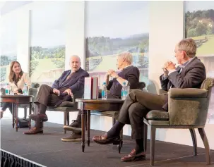  ?? ?? Catherine Ostler, Conrad Black, John Preston and Simon Jenkins.