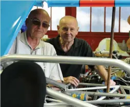  ??  ?? Below right: Keepers of the Holy Grail: Gustav (right) next to his old friend Dieter Kunberger – companions since the earliest days of Porsche racing history