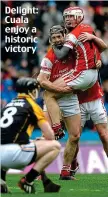  ??  ?? Delight: Cuala enjoy a historic victory