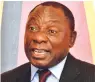  ??  ?? Cyril Ramaphosa