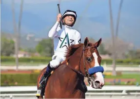  ?? JAE C. HONG/AP ?? Jockey Mike Smith is hoping to ride Justify to a Kentucky Derby victory. Smith, 52, has turned the later years of his career into a potent chapter.