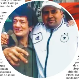  ??  ?? VÍCTIMA. Con Cristian Díaz, a quien asesinó de cuatro balazos.