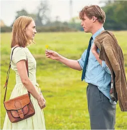  ?? BLEEKER STREET/TRIBUNE NEWS SERVICE ?? Saoirse Ronan and Billy Howle in On Chesil Beach.