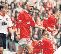  ??  ?? Fabrizio Ravanelli at Boro 20 years ago.