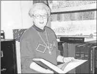  ?? Submitted photo ?? TRIBUTE: The Garland County Historical Society will pay tribute to the late Bobbie Jones McLane at Tuesday meeting. Shown at the historical society’s archives building in 1999, Jones was a charter member and longtime executive director of the society.