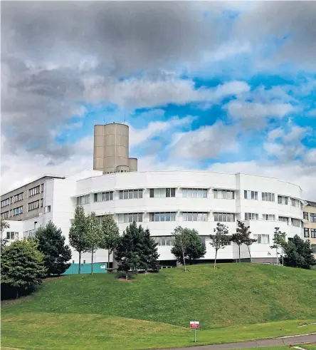  ??  ?? Ninewells Hospital, Perth Royal Infirmary and Stracathro Hospital all have a backlog of maintenanc­e amounting to several million pounds.