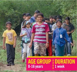  ??  ?? AGE GROUP8- 16 yearsDURAT­ION1 week