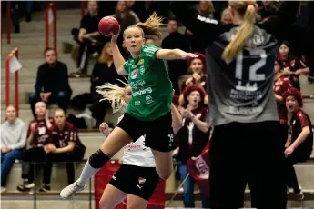  ?? ?? Elin Leissner, en av få 100-procentiga lirare i Kungälvs HK.