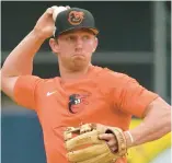  ?? ?? O’s prospect Jordan Westburg, who can play second, third and shortstop, was named the Orioles’ Brooks Robinson Minor League Player of the Year in 2022.